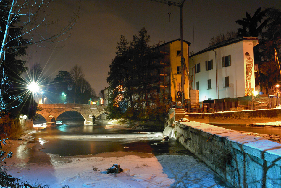 St. Gerardino's bridge, Lambro river, Monza, Italy