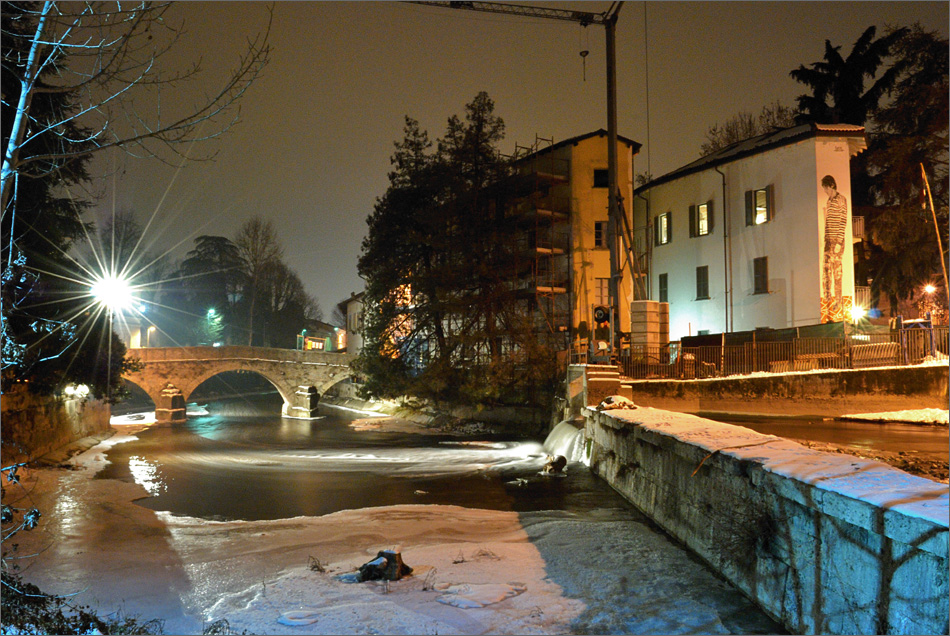 St.Gerardino's bridge, Lambro river, Monza, italy