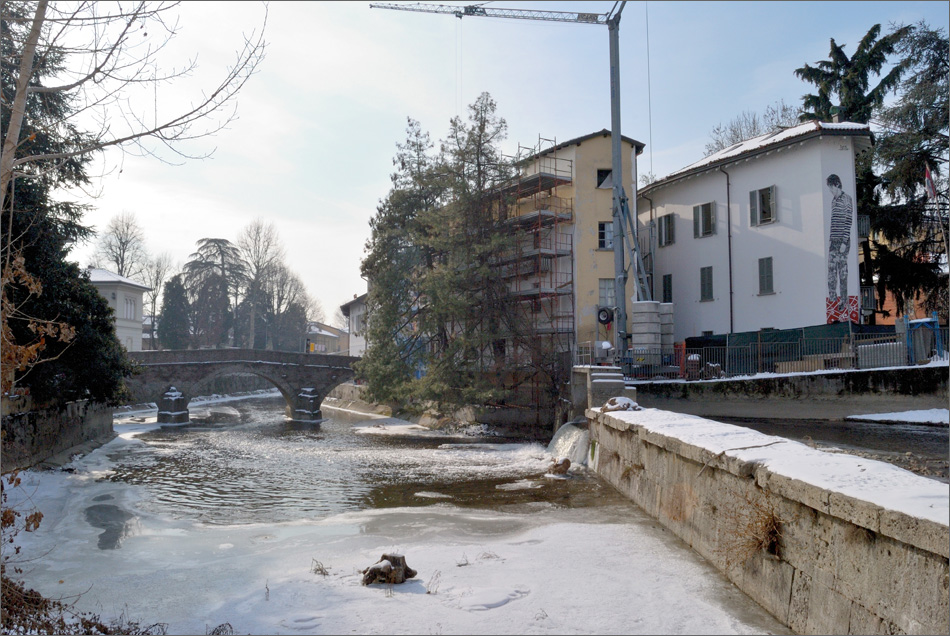 St.Gerardino's bridge, Lambro river, Monza, italy